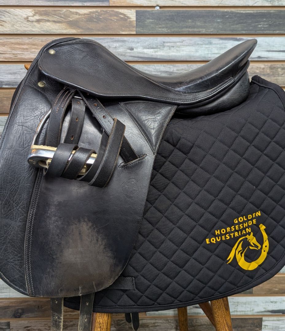 USED Charles De Kunffy Dressage Saddle 17" Black