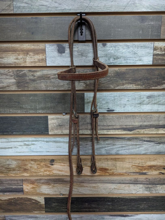 USED  Basic Headstall Horse Medium Oil