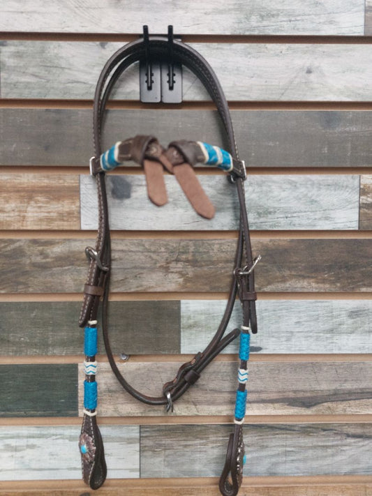 USED Circle Y Western Headstall Horse Dark Oil