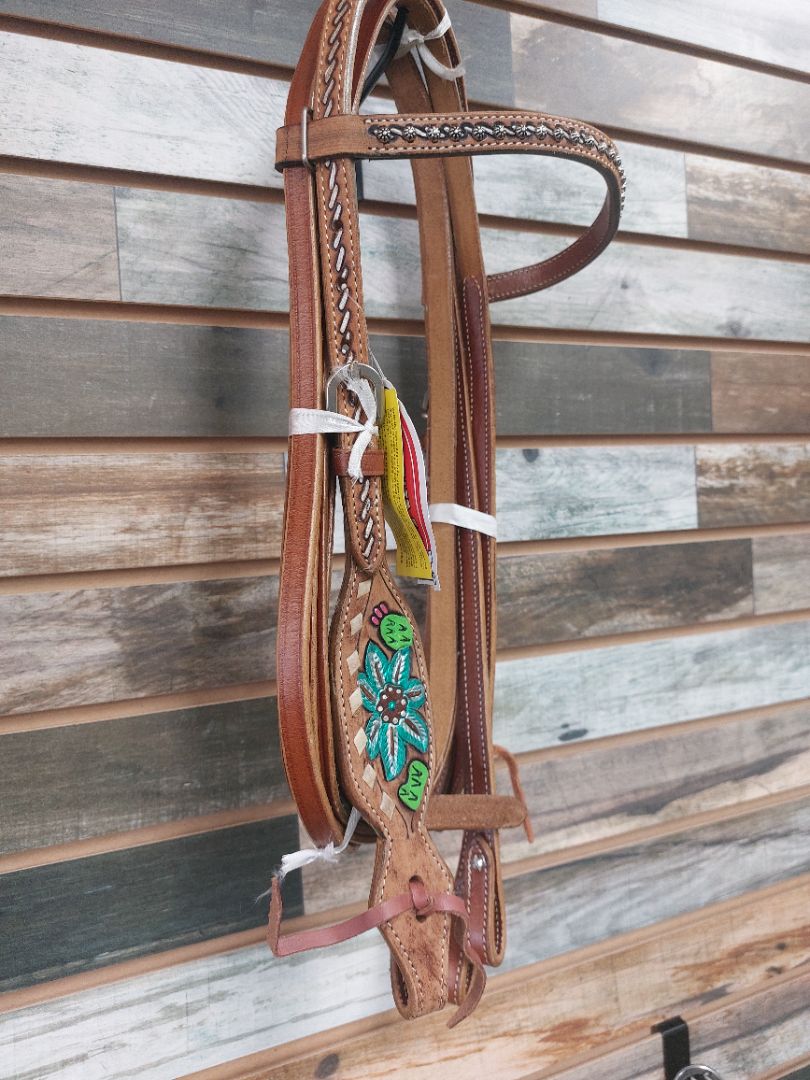 USED Showman Western Tack Set Horse Light Oil