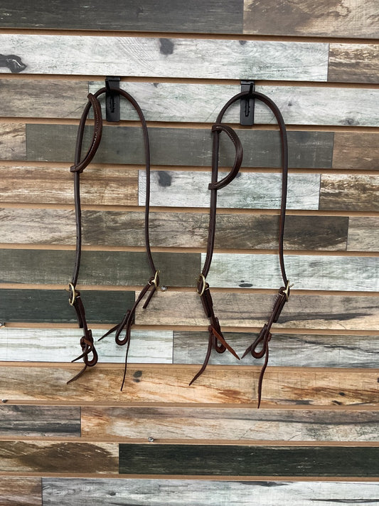 USED  One Eared Headstall Horse Dark Oil