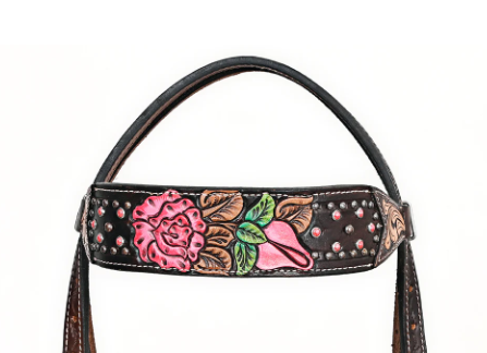 Hilason Western Horse Floral Headstall