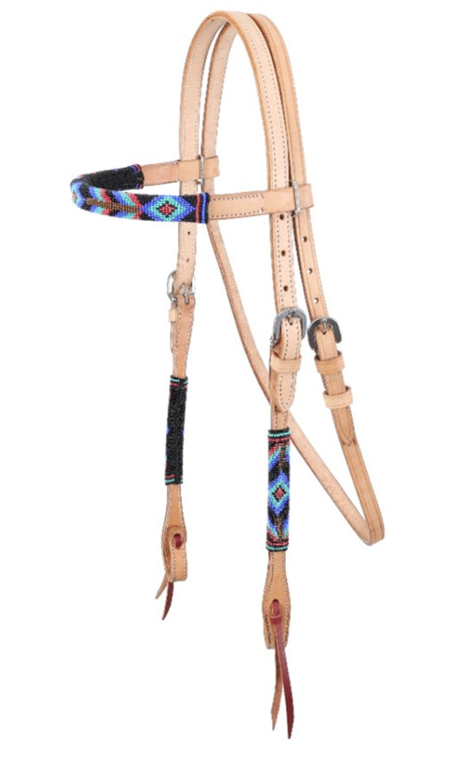 Showman Galaxy Beaded Browband Style Headstall