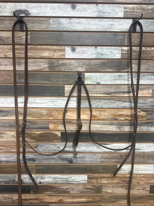 USED Weaver German Martingale Set Horse Dark Oil