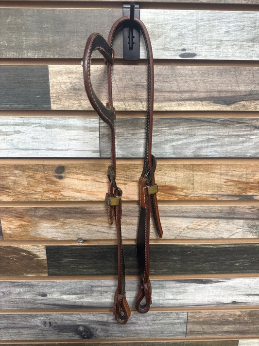 USED  One Ear Headstall Horse Medium Oil