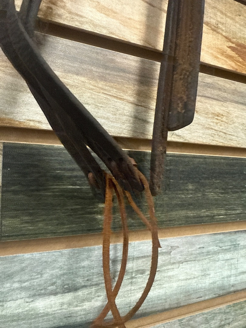 USED Murphy Leather Western Headstall With Reins Horse Dark Oil